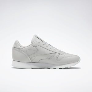 Reebok Classic Leather Turnschuhe Damen - Grau/Türkis/Weiß - DE 695-TOG